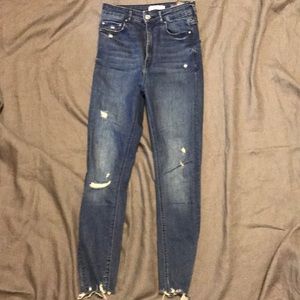 Zara high rise jeans size 4